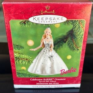 2001 Hallmark Celebration Barbie Ornament